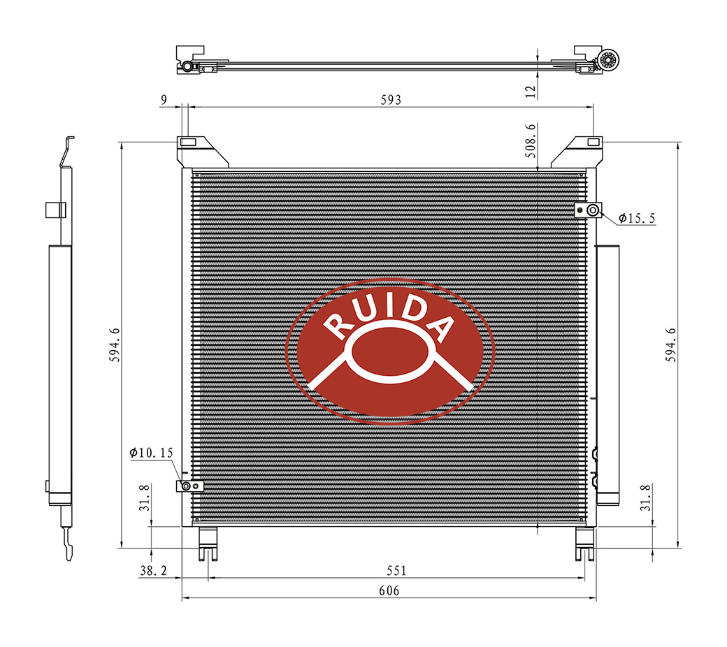 Dessin du condensateur ca OE 884600K350