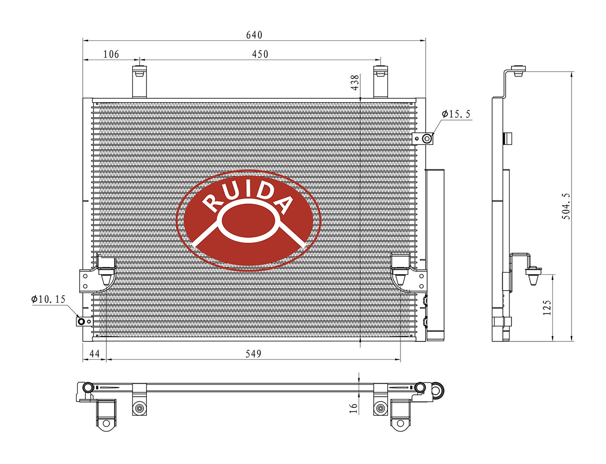 Dessin du condenseur AC 884600k020